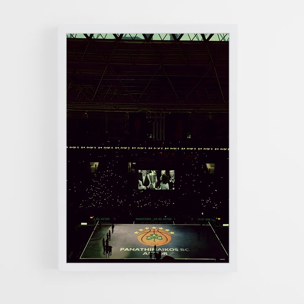 Poster Panathinaikos basketball (vue 3)
